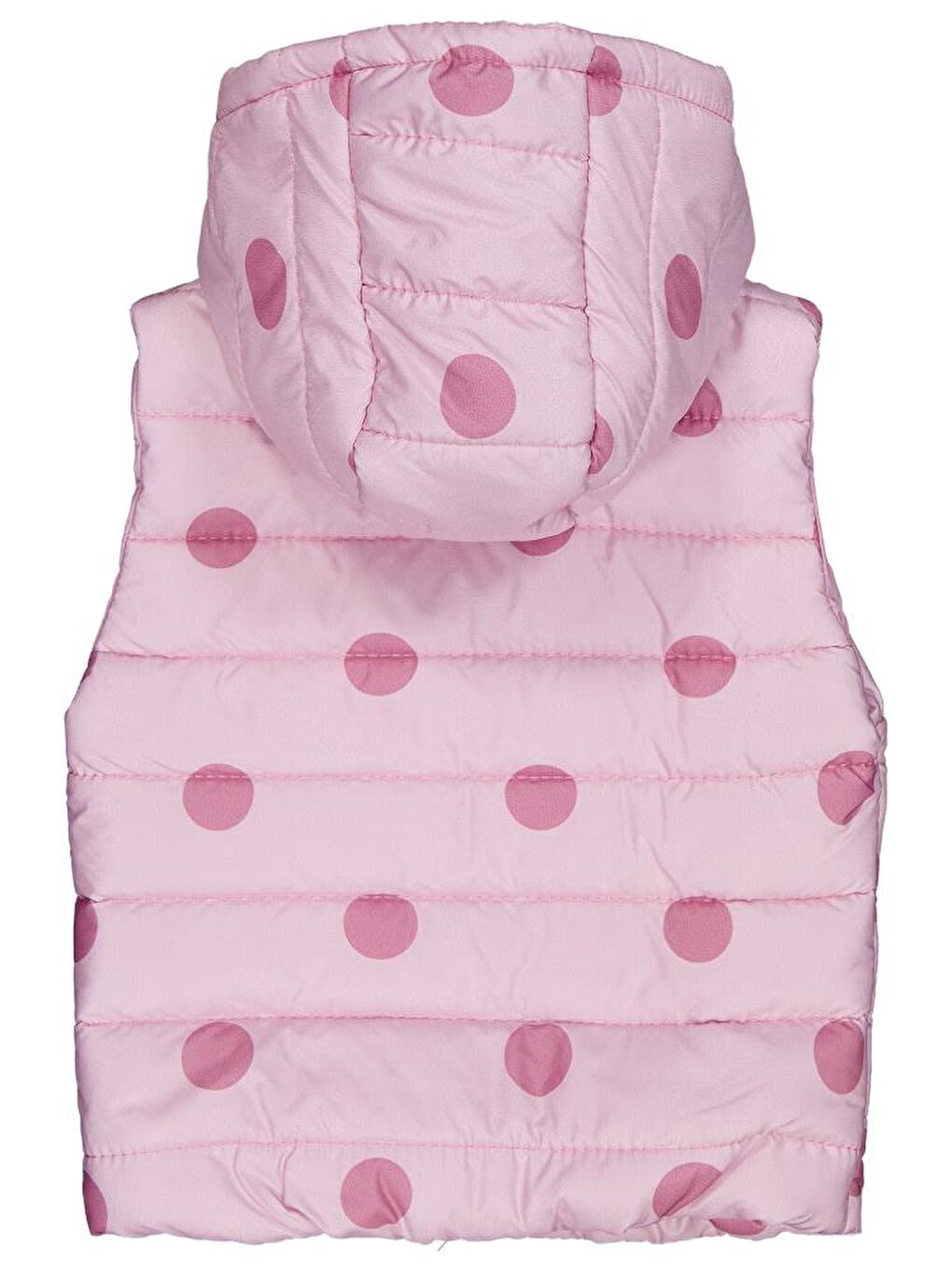 Pembe Girls Puan Baskılı 2-5 Yaş Yelek - Pudra 3-4 Yaş-1