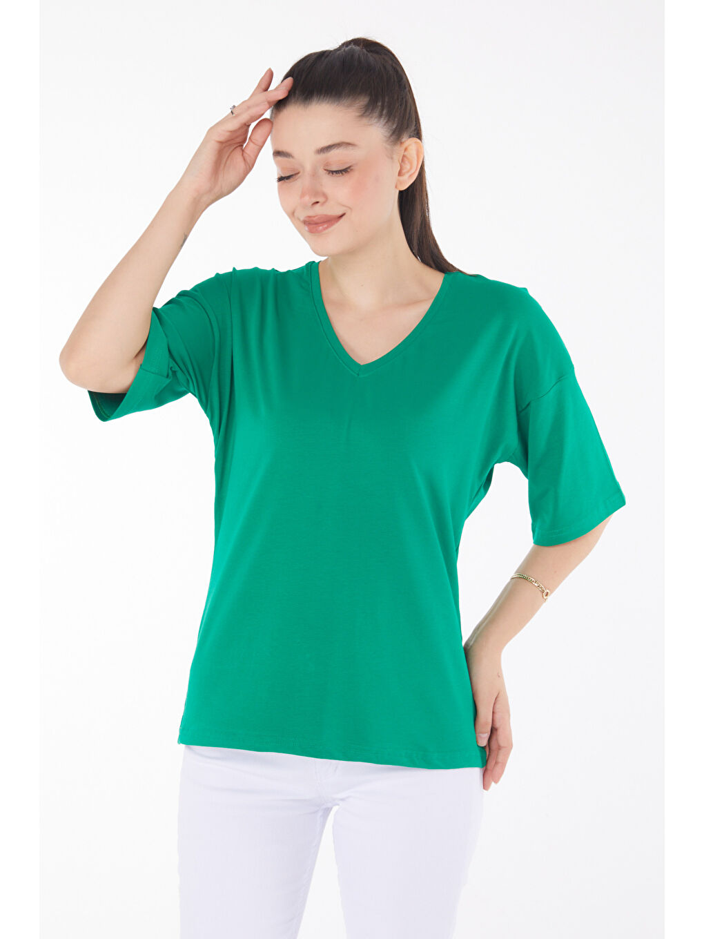 Yeşil T-Shirt Zümrüt - 25848-1