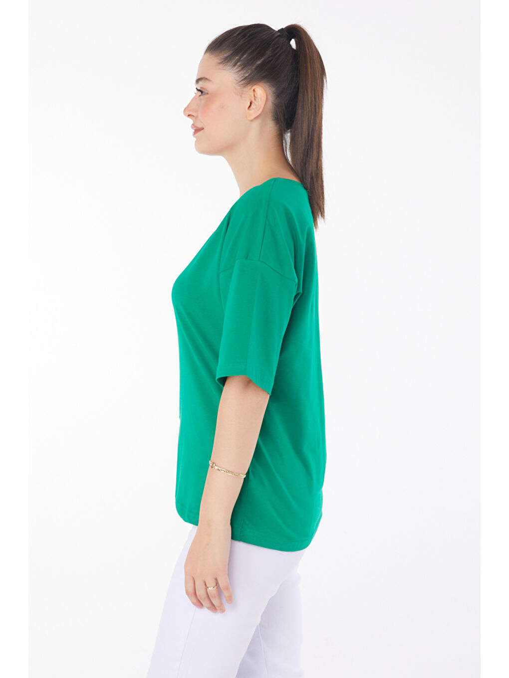 Yeşil T-Shirt Zümrüt - 25848-3