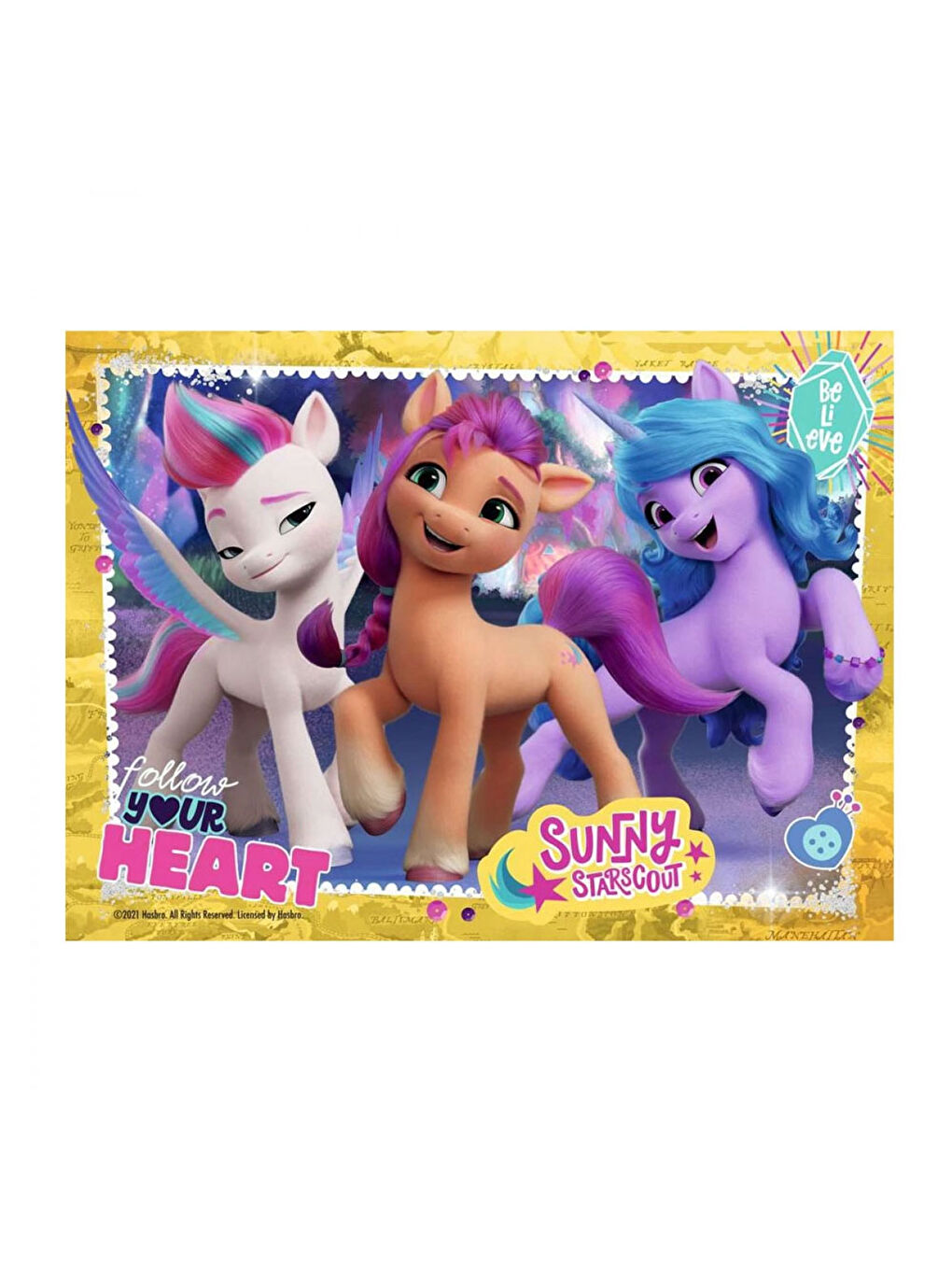 Çocuk Puzzle 4 Puzzle Tek Kutuda My Little Pony RPX031214-1