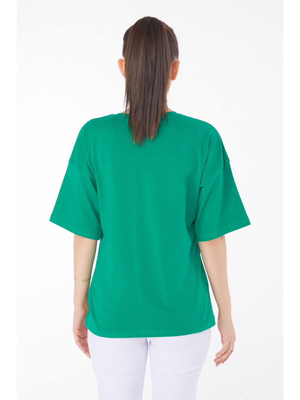 Yeşil T-Shirt Zümrüt - 25848-4