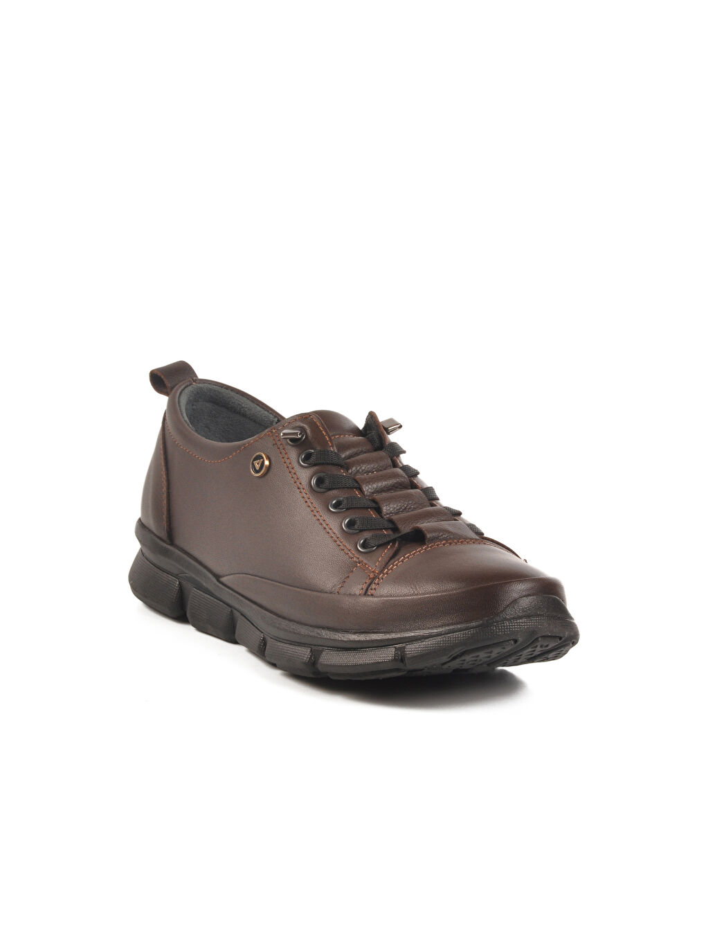 Kahverengi Kahve Hakiki Deri Anatomik Kadın Casual Ayakkabı 605 Z-2