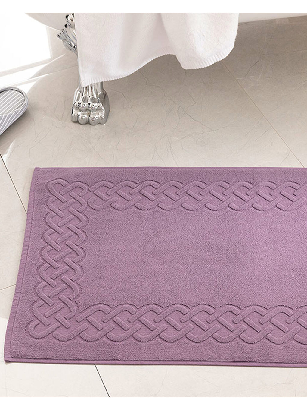 Pure Basic Ayak Havlusu 50x70 cm Koyu Mor-1