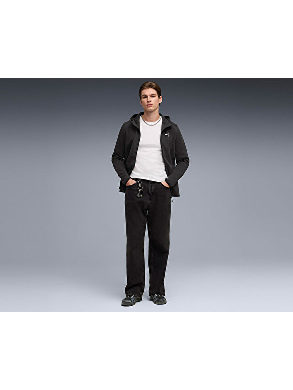 Pumatech Full-zip Hoodie Erkek Günlük Fermuarlı Sweatshirt 69218501 Siyah-5