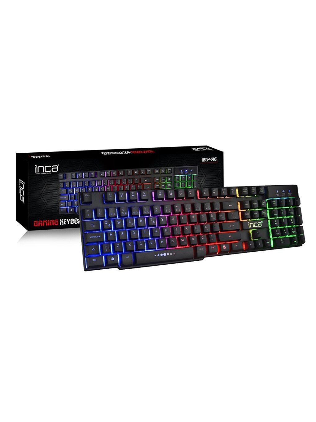 Inca IKG-446 Rainbow Efect Mekanik Hisli Gamer Klavye - 7