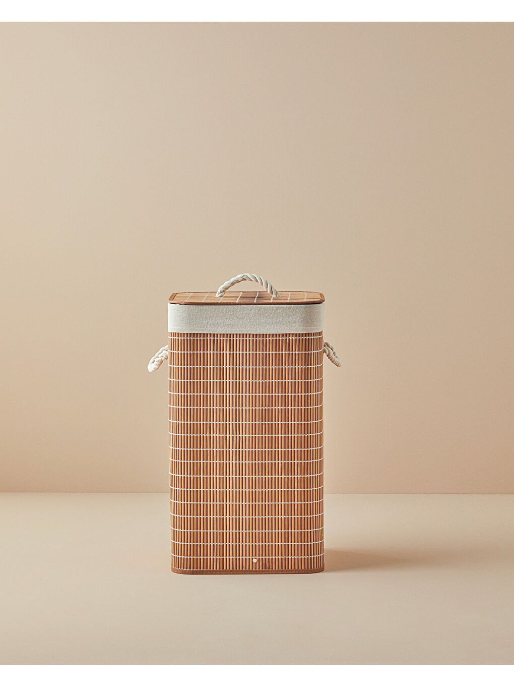 Kahverengi Urbann Katlanabilir Çamaşır Sepeti Kahve