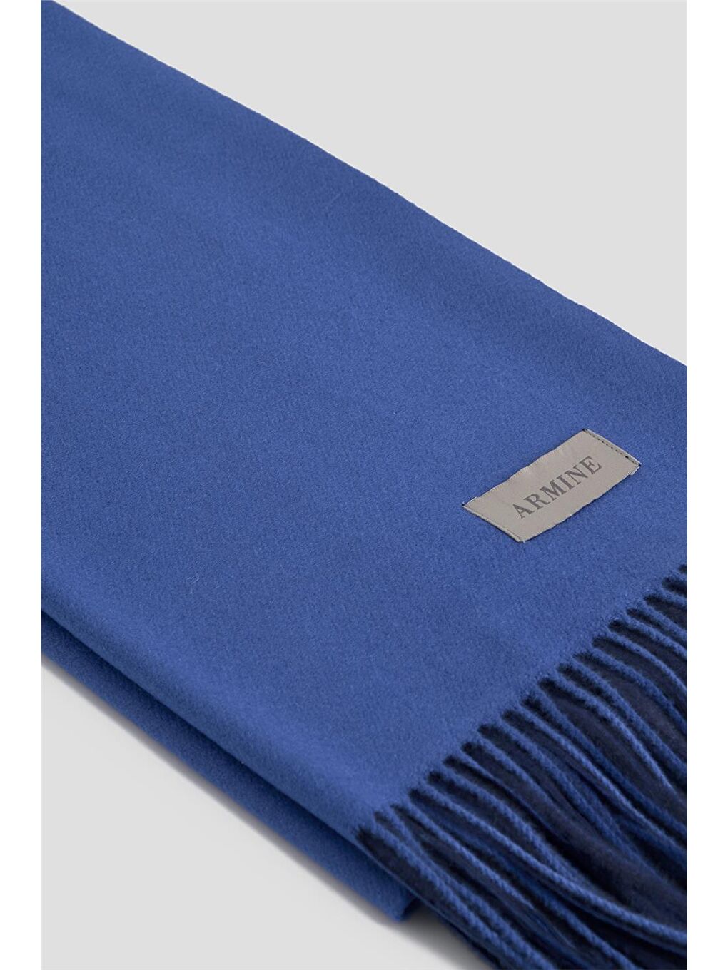 Lacivert Püsküllü Akrilik Atkı Morcivert-1