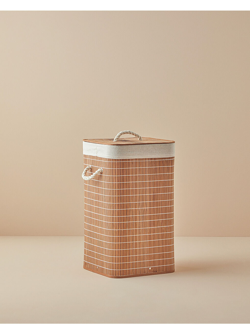 Kahverengi Urbann Katlanabilir Çamaşır Sepeti Kahve-1