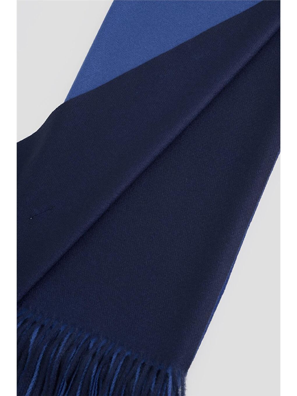 Lacivert Püsküllü Akrilik Atkı Morcivert-2