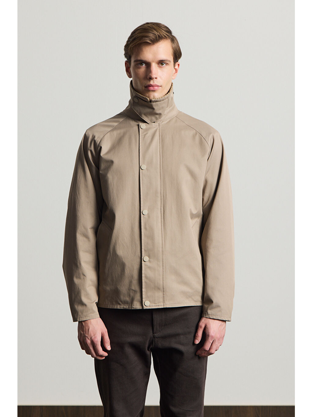 Erkek Premium Kadife Yaka Ceket Bej 4231DNGR-4