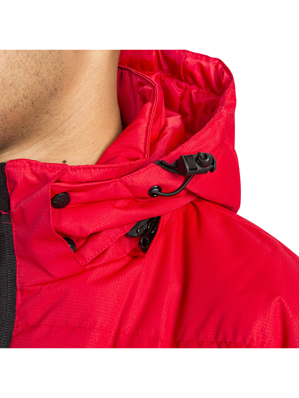 Kırmızı Clip - Padded Erkek Siyah Outdoor Şişme Mont-3