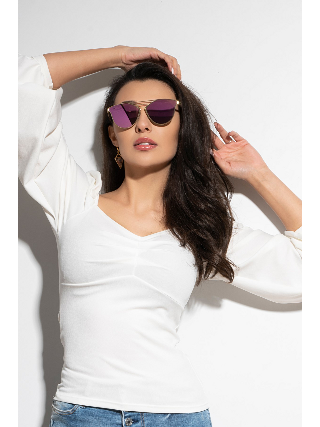 Gri Sb1010pcol03 Kadın Güneş Gözlüğü-4