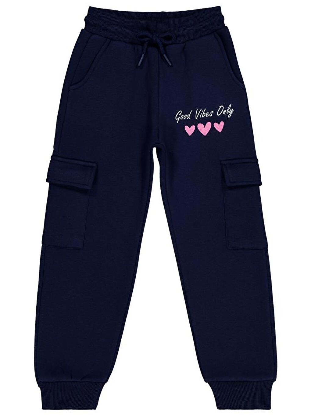 Girls Kargo Cepli 6-9 Yaş Eşofman Altı - Lacivert 6-7 Yaş