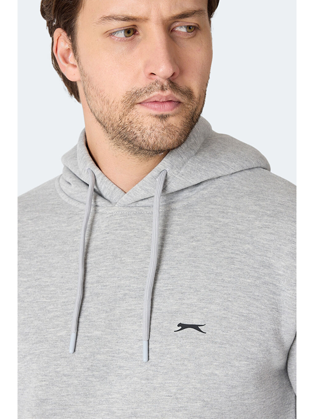 MOONLIGHT I Erkek Kapüşonlu Gri / Beyaz Sweatshırt-1