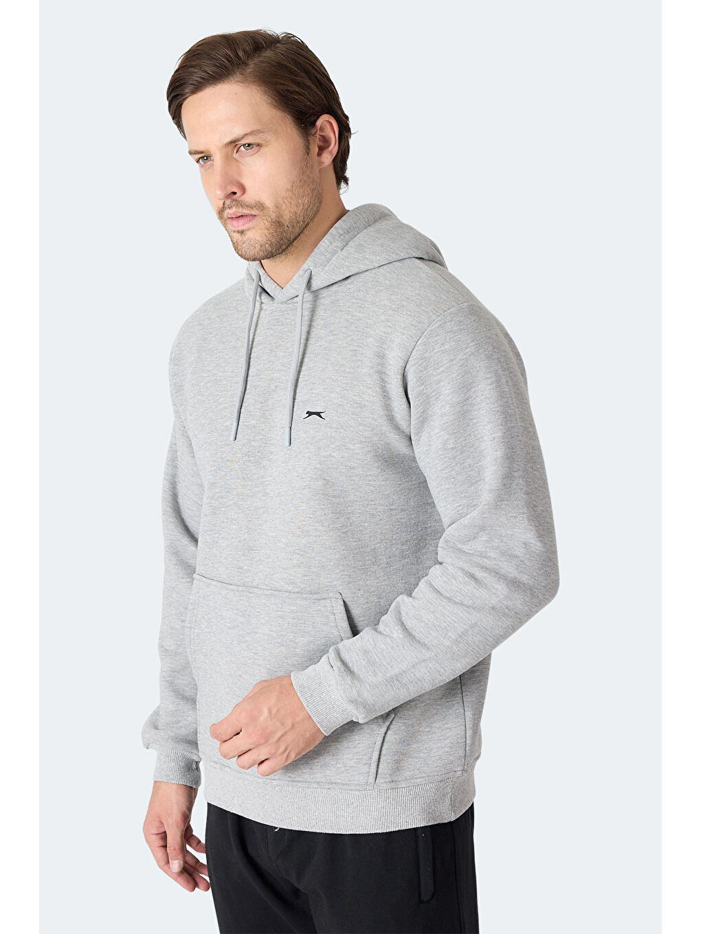 MOONLIGHT I Erkek Kapüşonlu Gri / Beyaz Sweatshırt-2