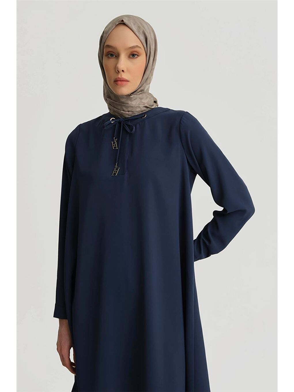 ARMİNE Bağcık Detaylı Tunik 25Yh4202 Lacivert - 1