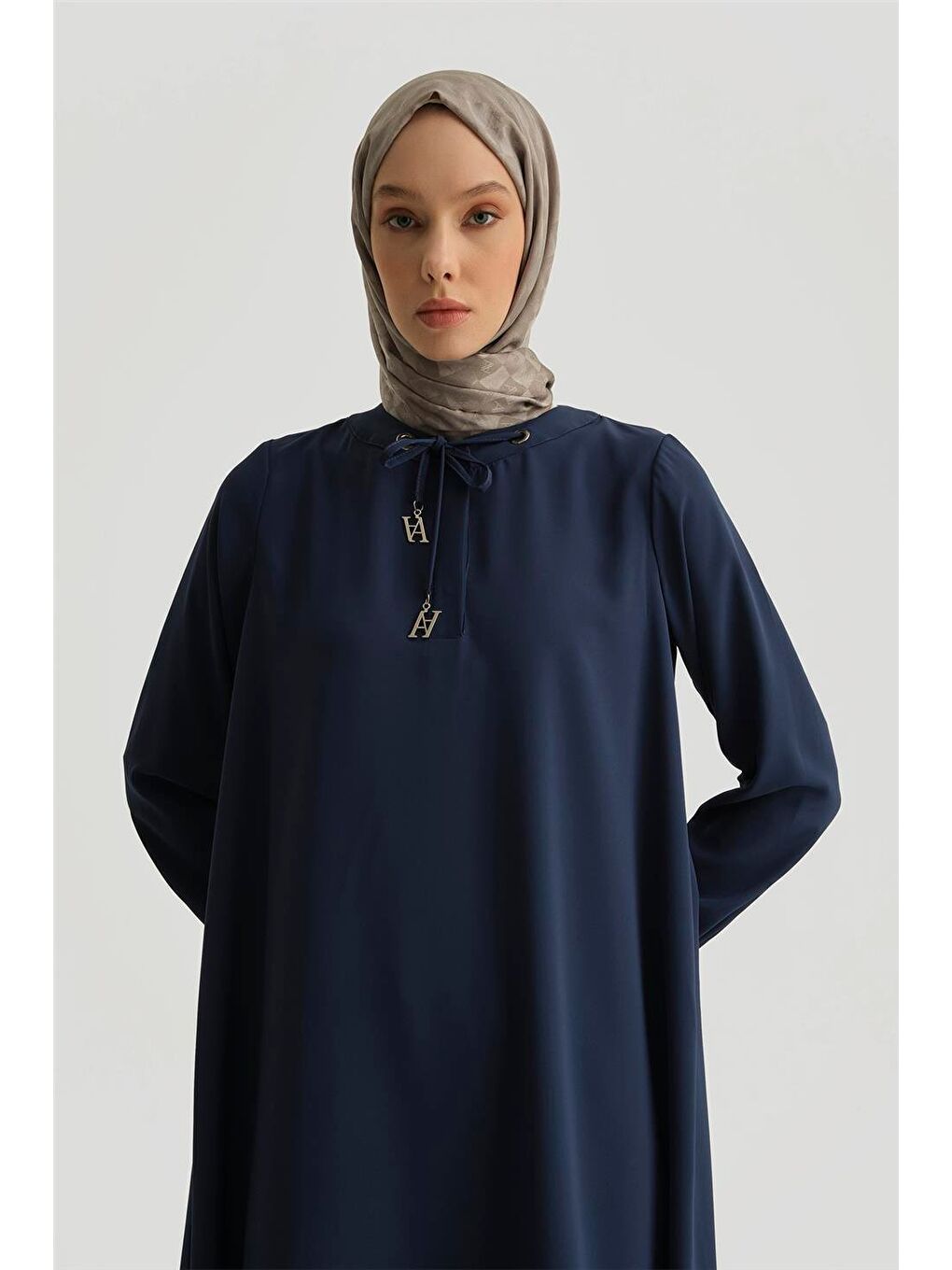 ARMİNE Bağcık Detaylı Tunik 25Yh4202 Lacivert - 3