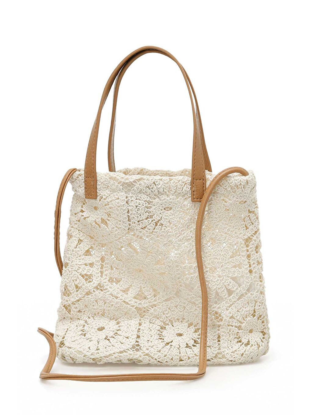 Bej DANTEL EL 5FX Kum Kadın El Çantası-2