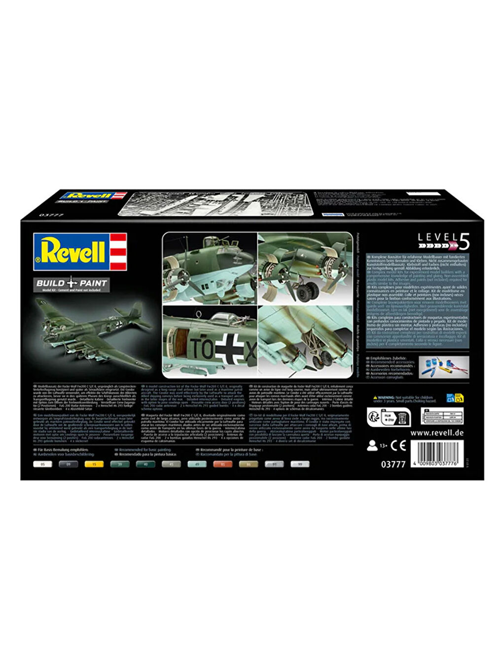 Maket Model Kit Uçak Focke-Wulf Fw 200 C-5/C-8 Condor 3777-2