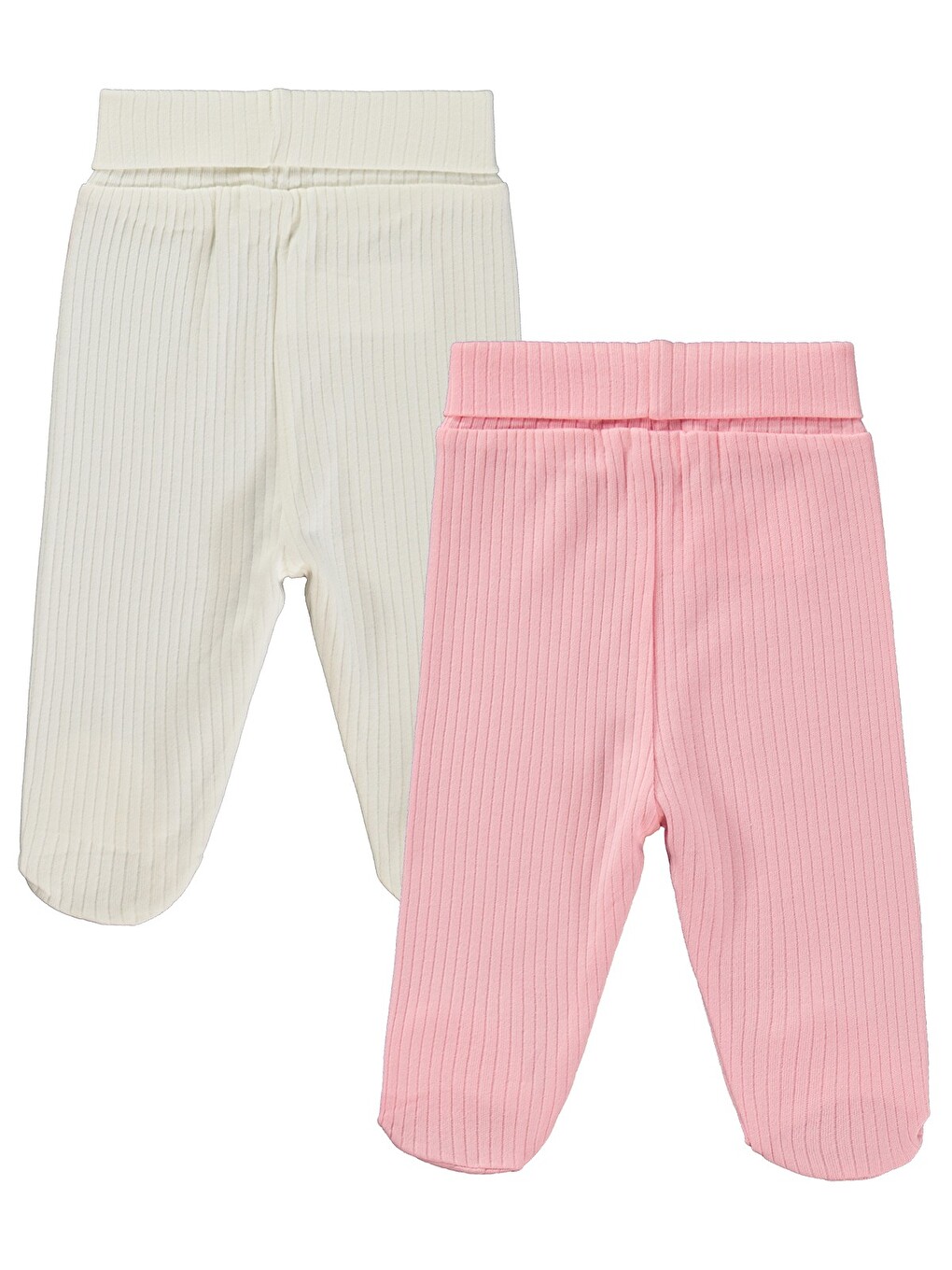 Patikli Basic 2'li Set 3-9 Ay Tek Alt Bebe - Pembe-4