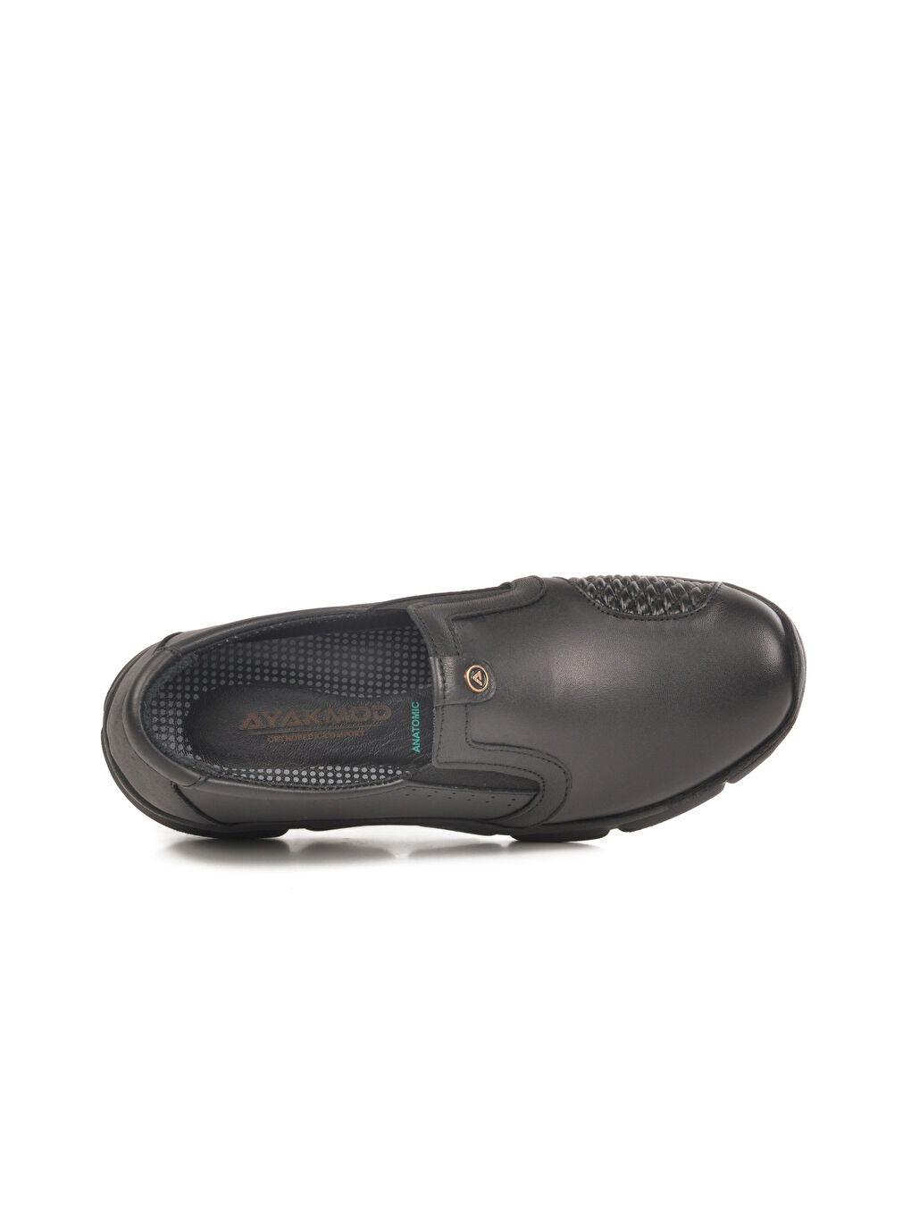 Siyah Hakiki Deri Anatomik Kadın Casual Ayakkabı 609 Z-3