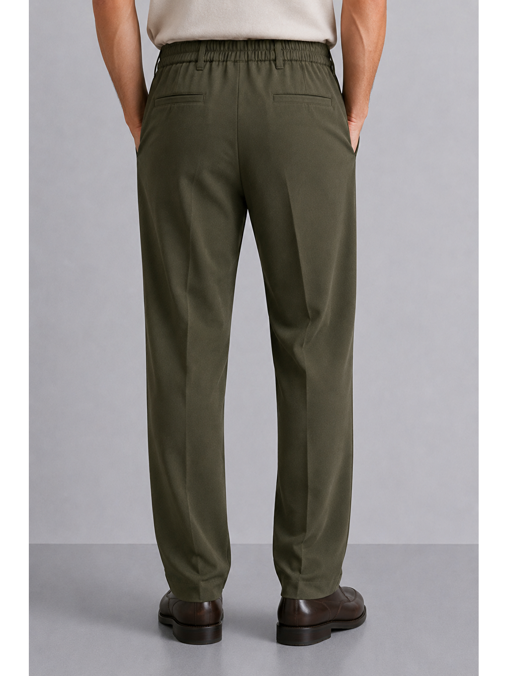 Erkek Comfort Fit Haki Jogger Pantolon | Esnek Kumaş Günlük Rahat Kesim – 169dngr-2