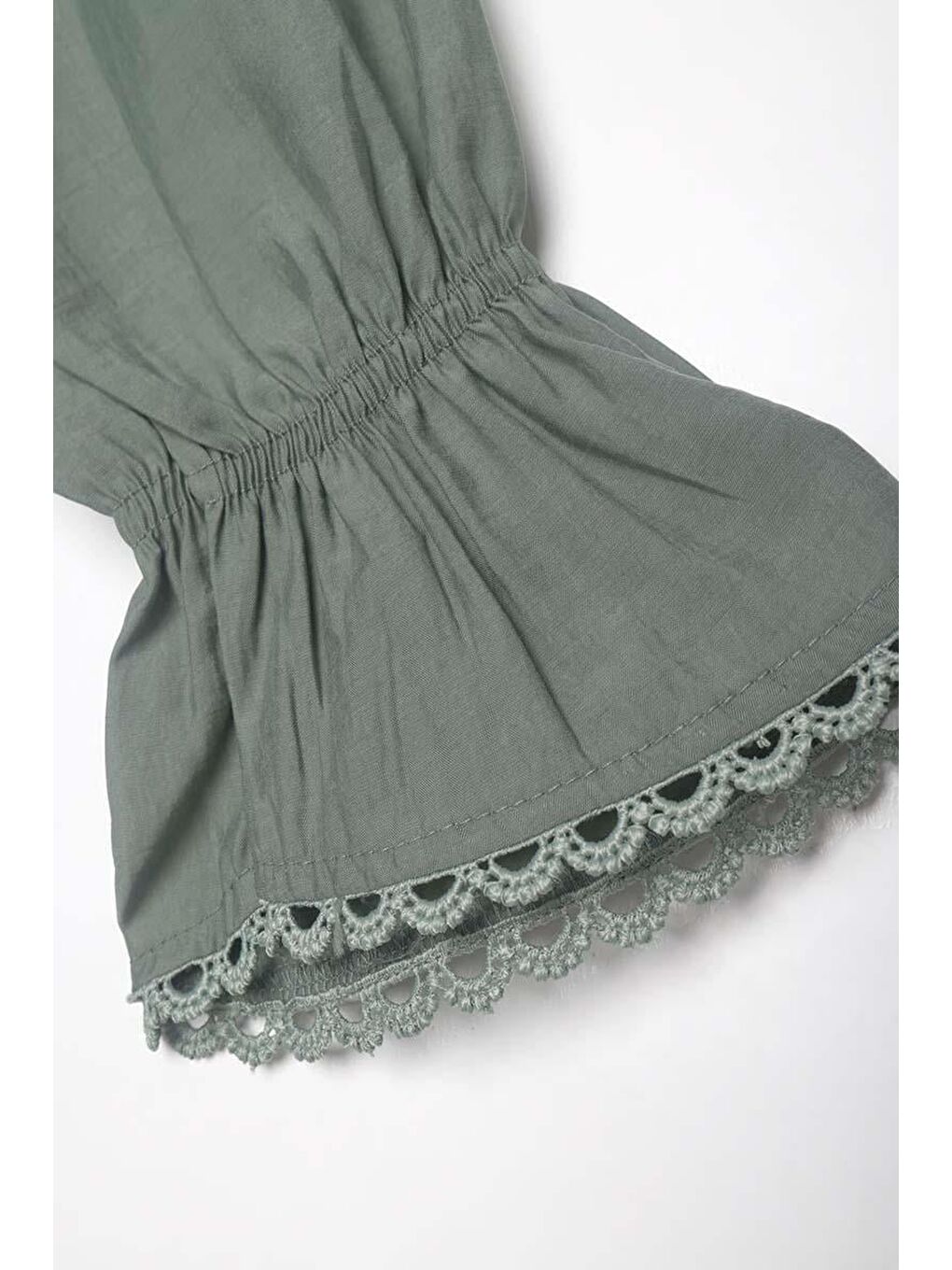 Haki Fisto Detaylı Düğmeli Tunik-5