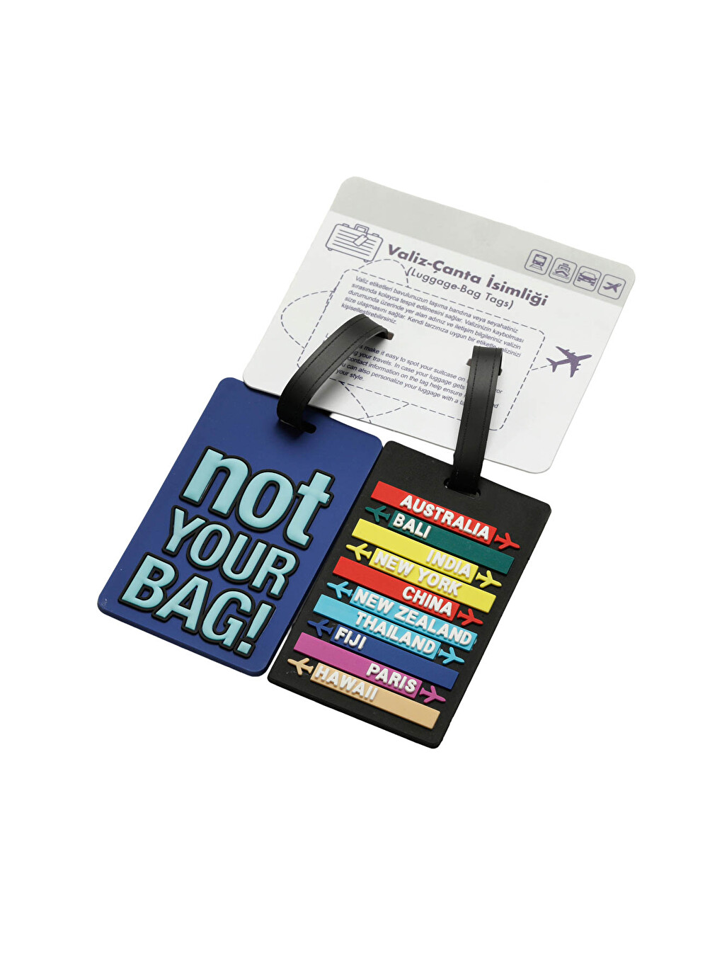 NOT YOUR BAG ISIMLIK 5FX MAVI MULTI Unisex Yaka Kartı ve Aksesuarı-2