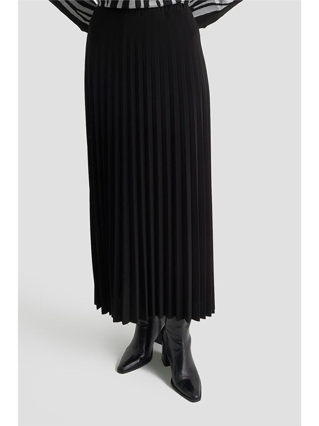 Zebra Desenli Örme Takım 25Kd2806 Gri-5