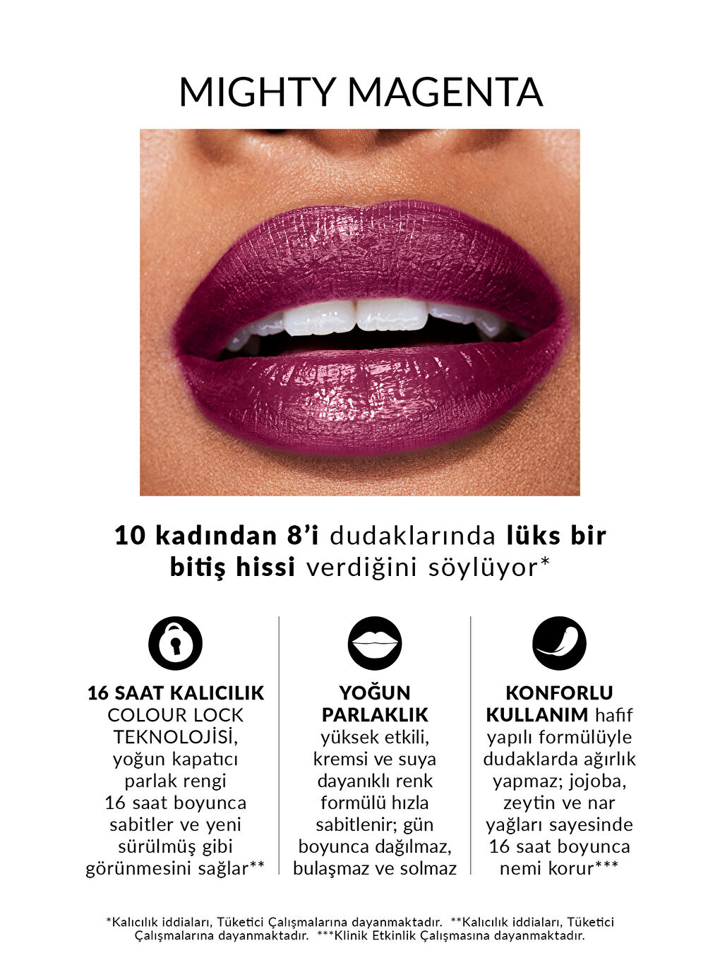 Power Stay Kremsi Vinyl Likit Ruj - Mighty Magenta-2