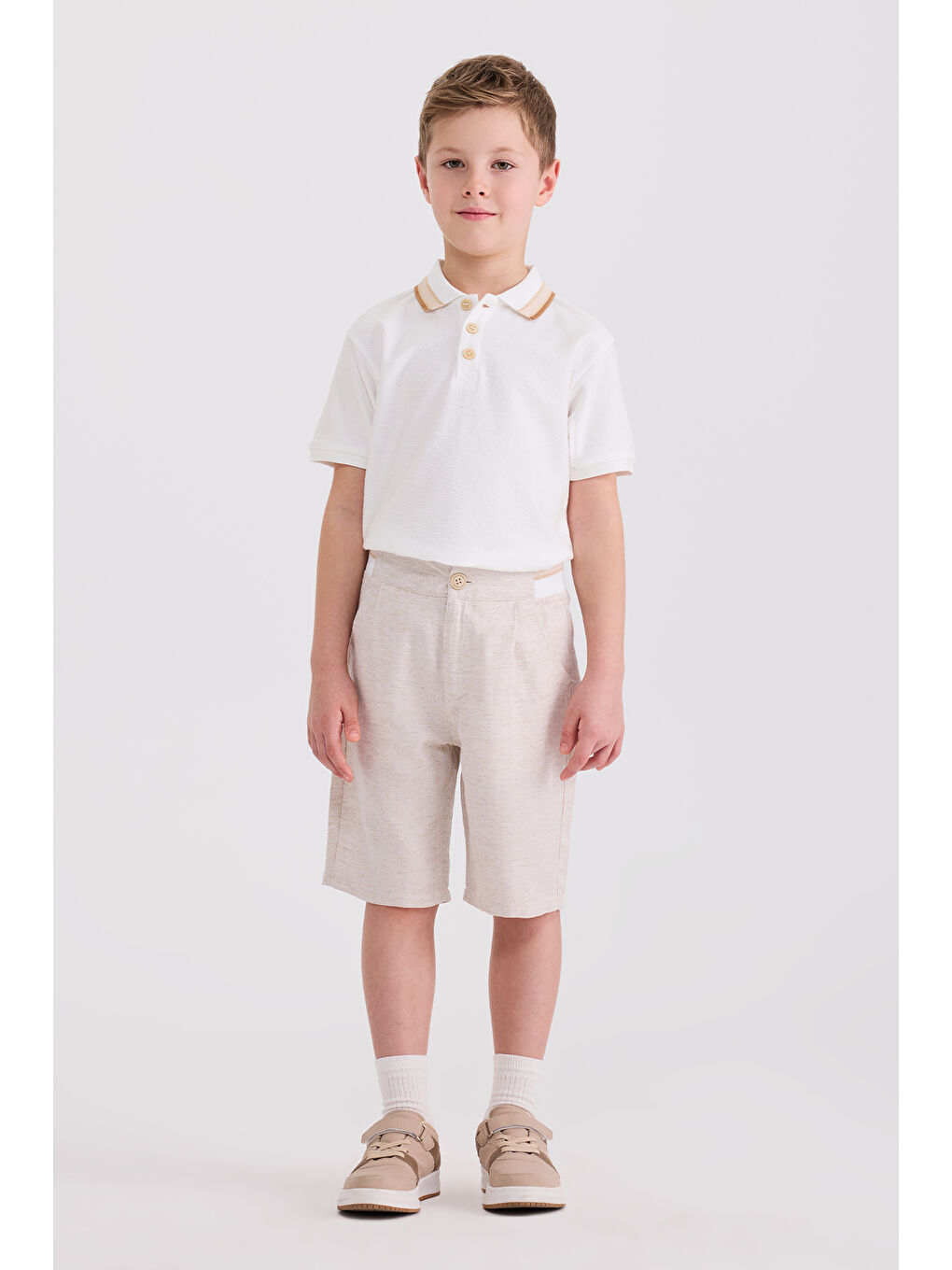 Erkek Çocuk Bej Şort