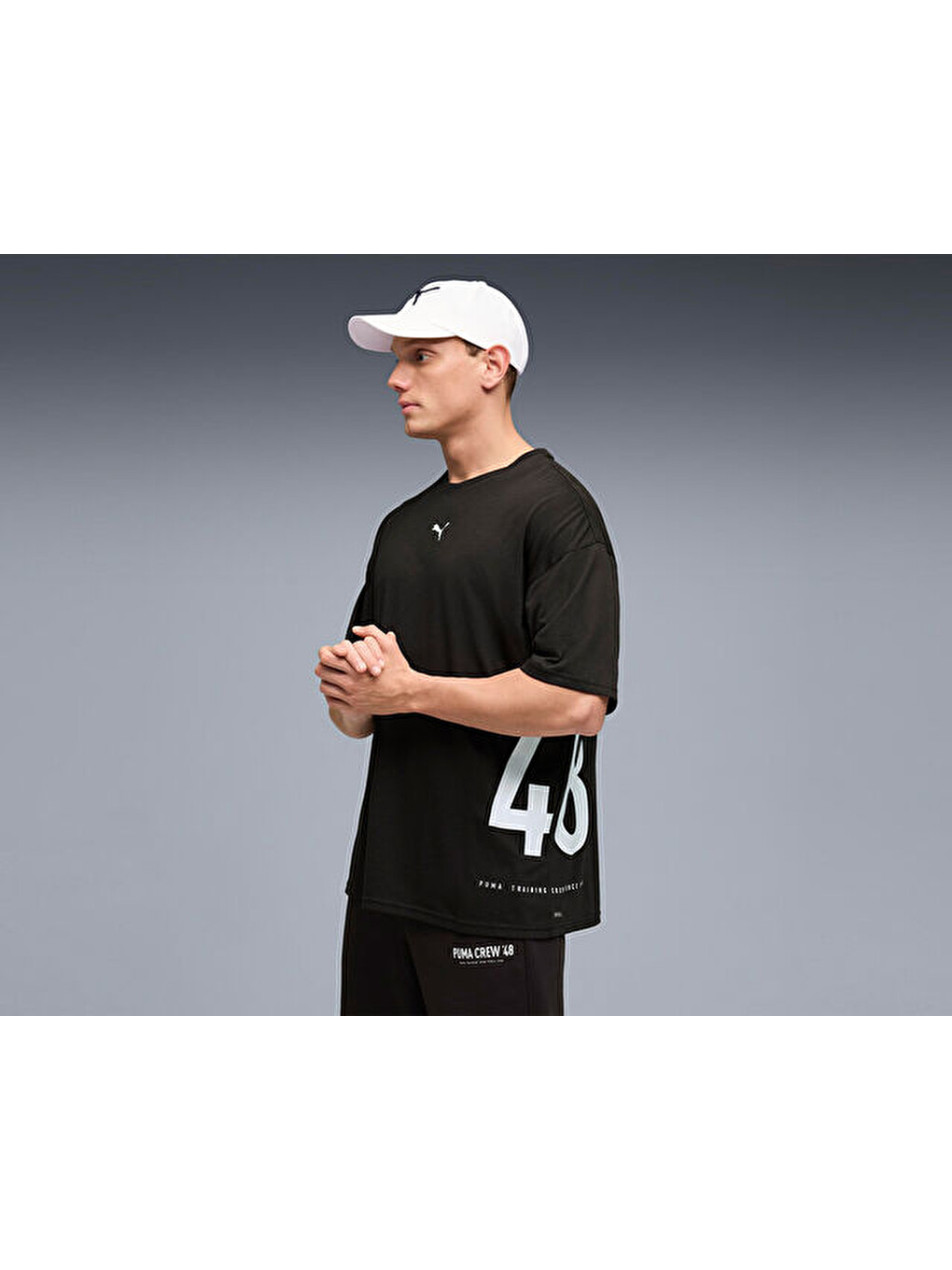 M Graphic Oversized Tee Erkek Antrenman Tişörtü 52852801 Siyah-2