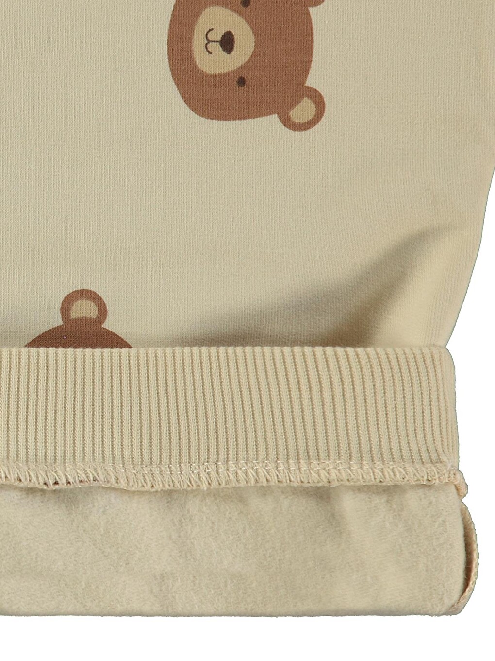 Baby Ayıcık Baskılı 6-18 Ay Sweatshirt - Bej-1