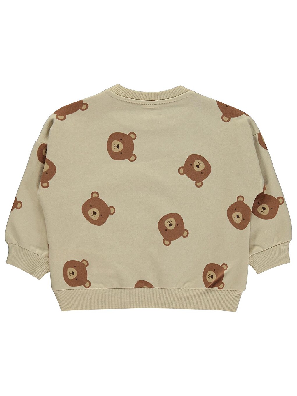 Baby Ayıcık Baskılı 6-18 Ay Sweatshirt - Bej-2
