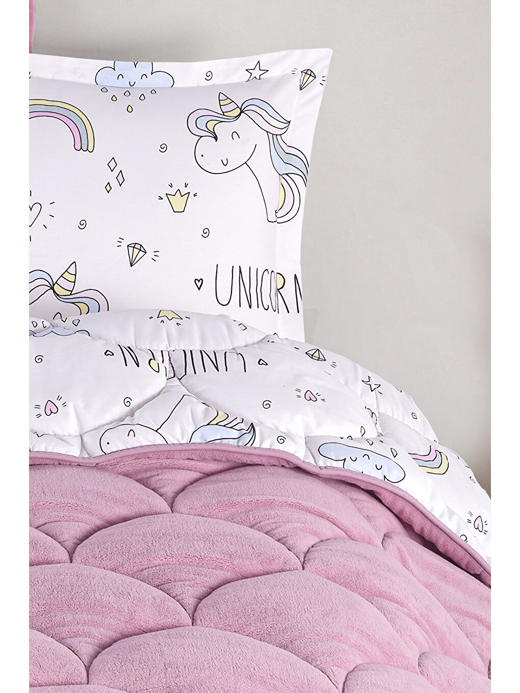 Beyaz Wellsoft Tek Kişilik Uyku Seti Çift Taraflı-2