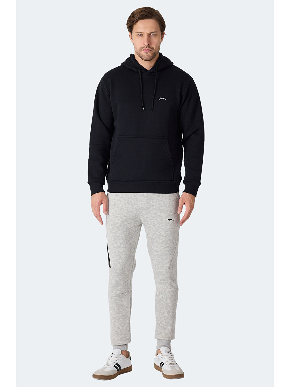 MOONLIGHT I Erkek Kapüşonlu Siyah Sweatshırt-6