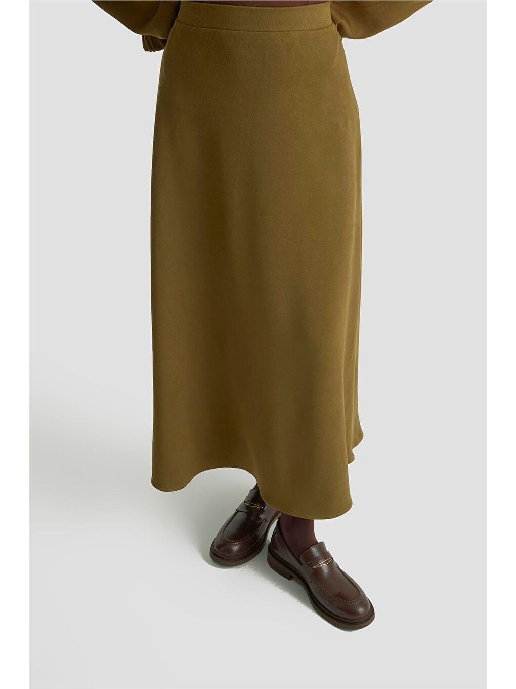 Bomber Ceketli Örme Takım 25Kt1619 Yağ Yeşili-4