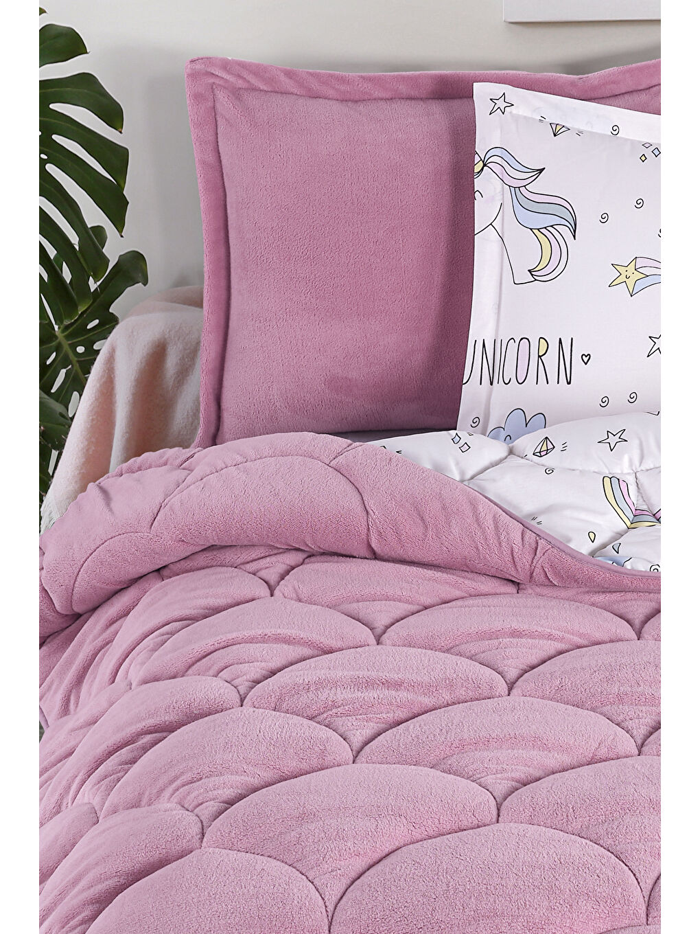 Beyaz Wellsoft Tek Kişilik Uyku Seti Çift Taraflı-3