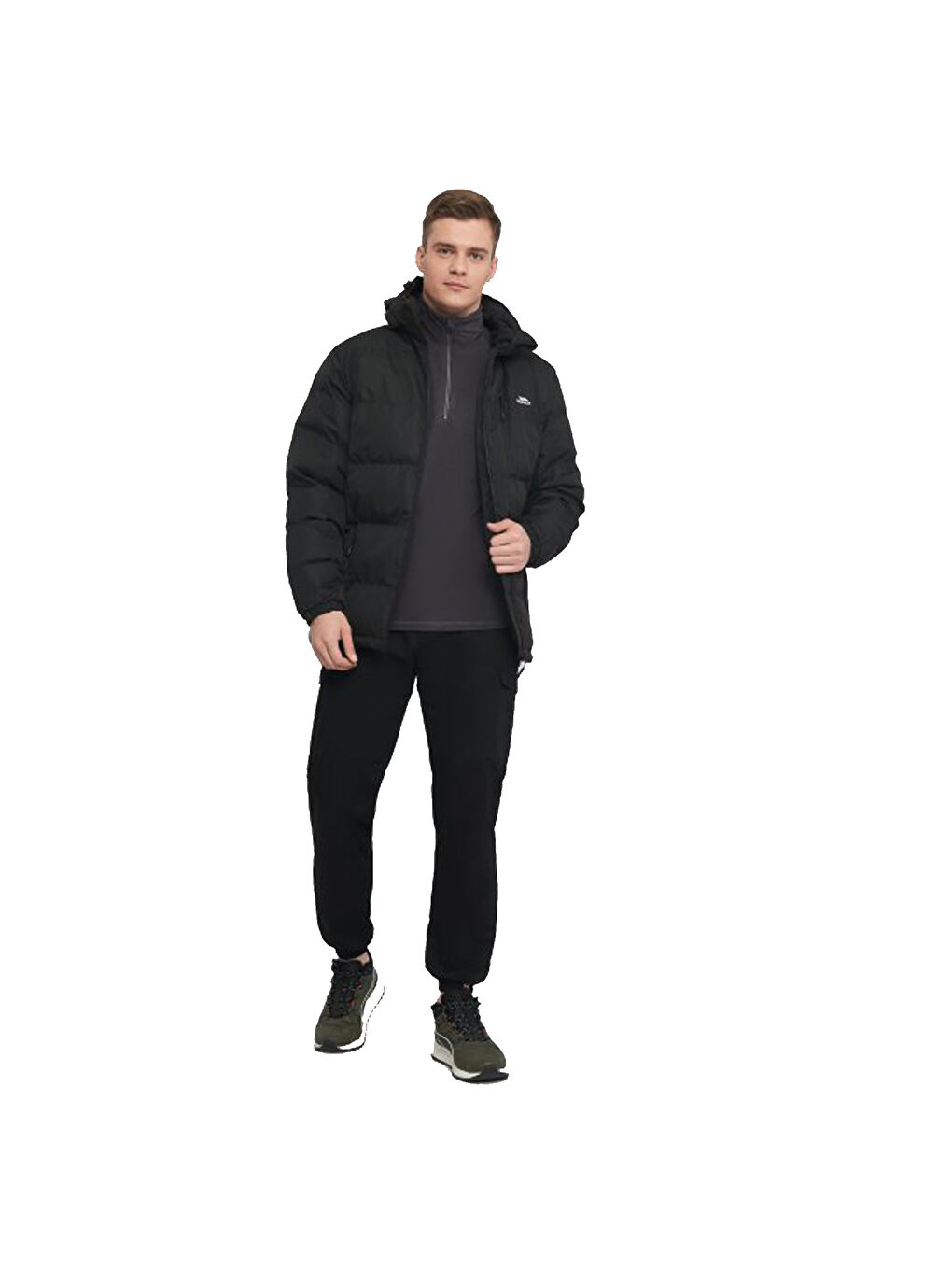 Clip - Padded Erkek Siyah Outdoor Şişme Mont-2