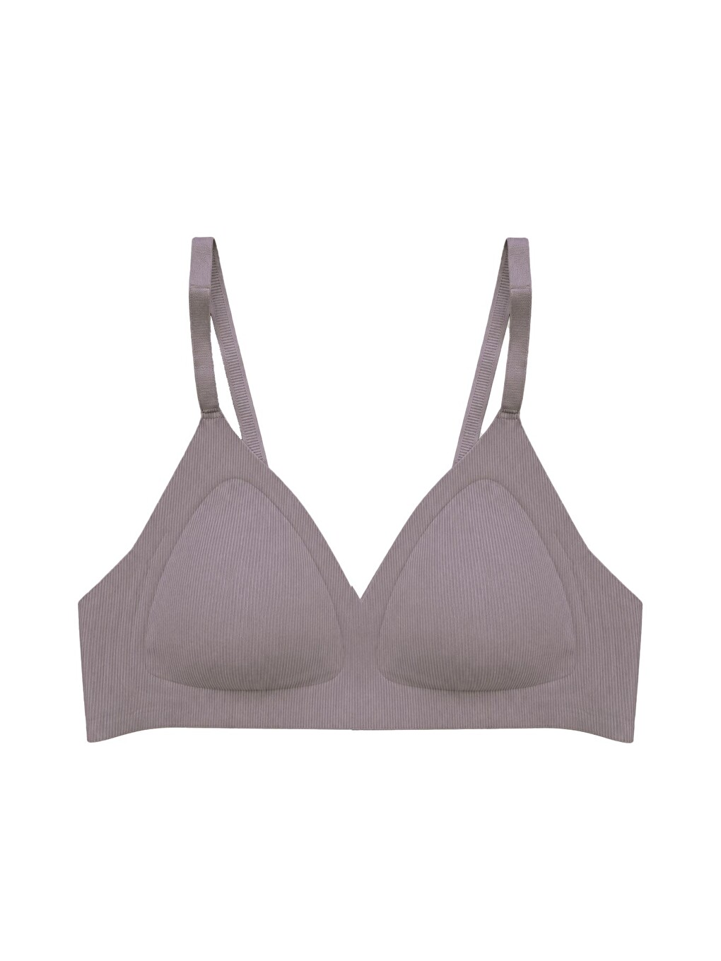 Seamless Bra - Velour | Kahverengi Lazer Kesim Balensiz Üçgen Form Dikişsiz Kadın Sütyen