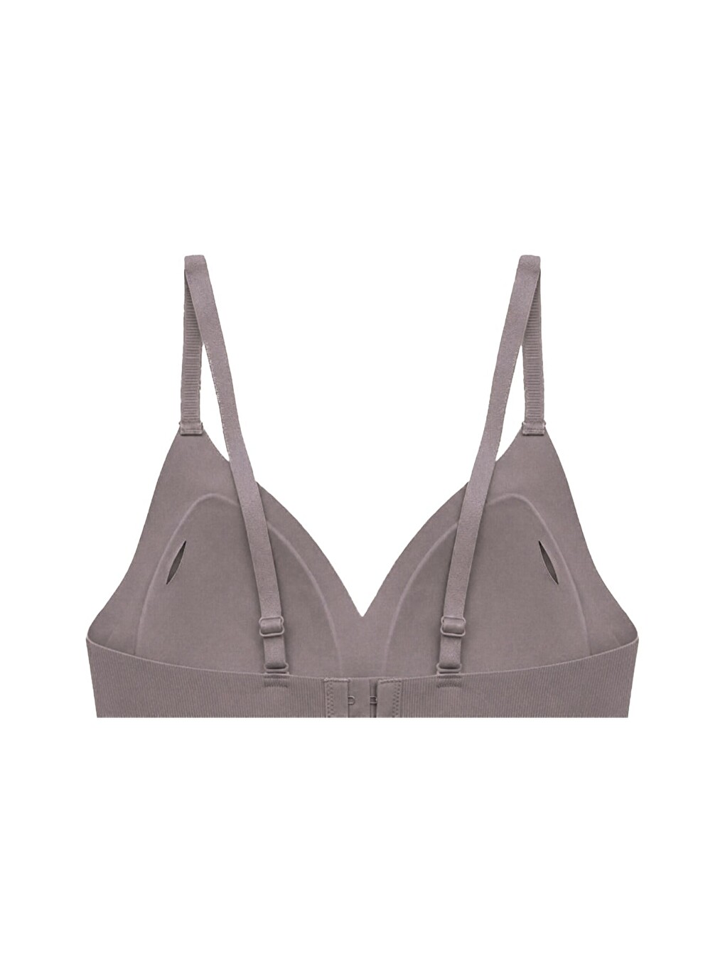 Seamless Bra - Velour | Kahverengi Lazer Kesim Balensiz Üçgen Form Dikişsiz Kadın Sütyen-1