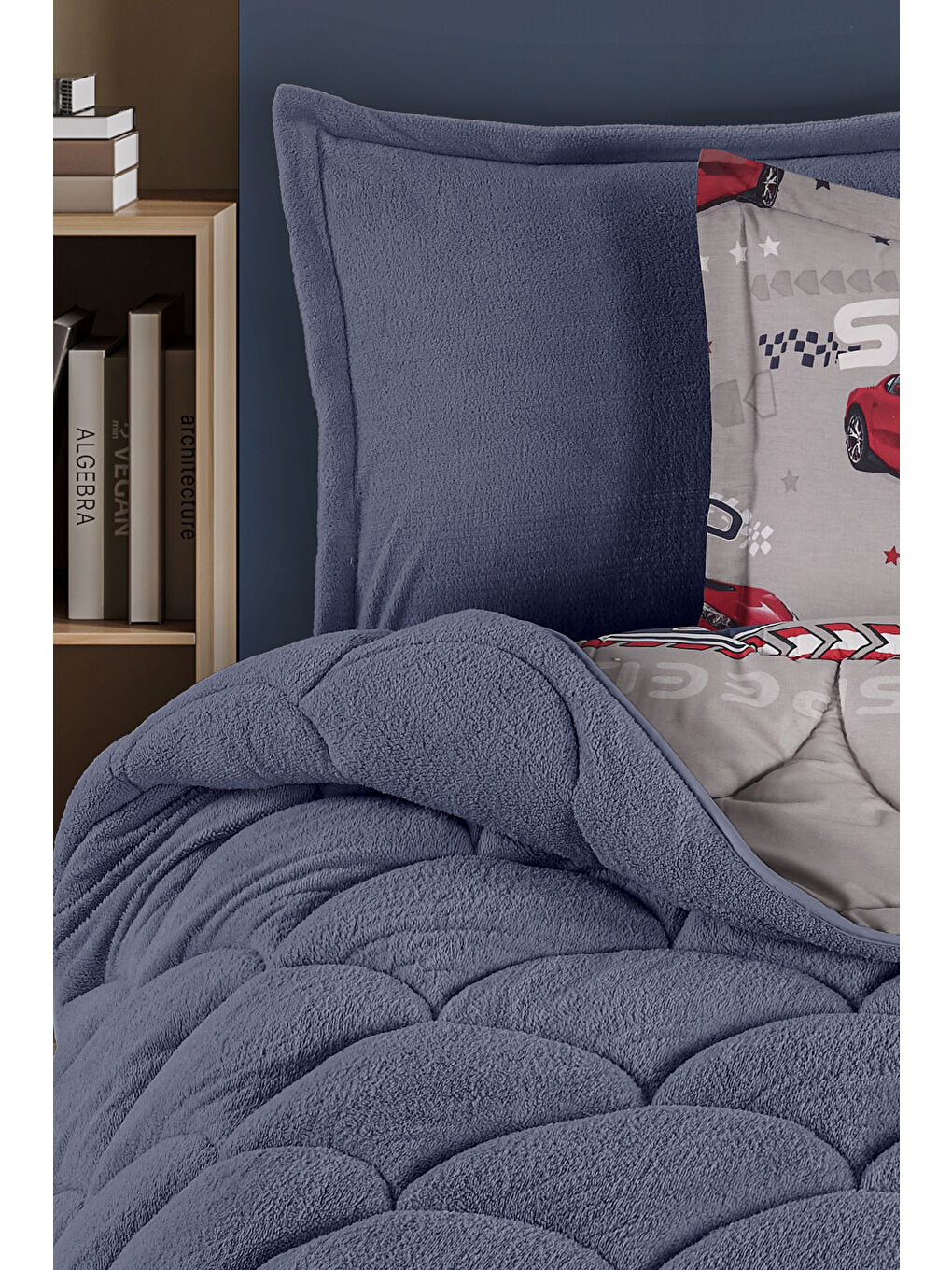 Kırmızı Wellsoft Tek Kişilik Uyku Seti Çift Taraflı Speed-1