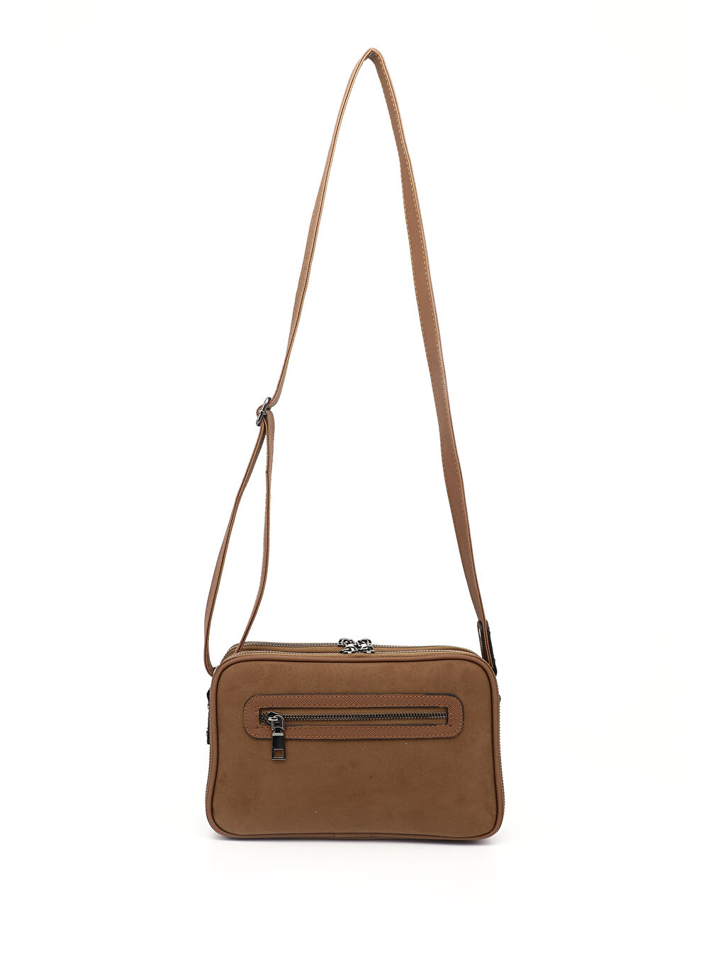 Kahverengi Kadın KAHVERENGİ-TABA Uzun Askılı Omuz Çantası-3