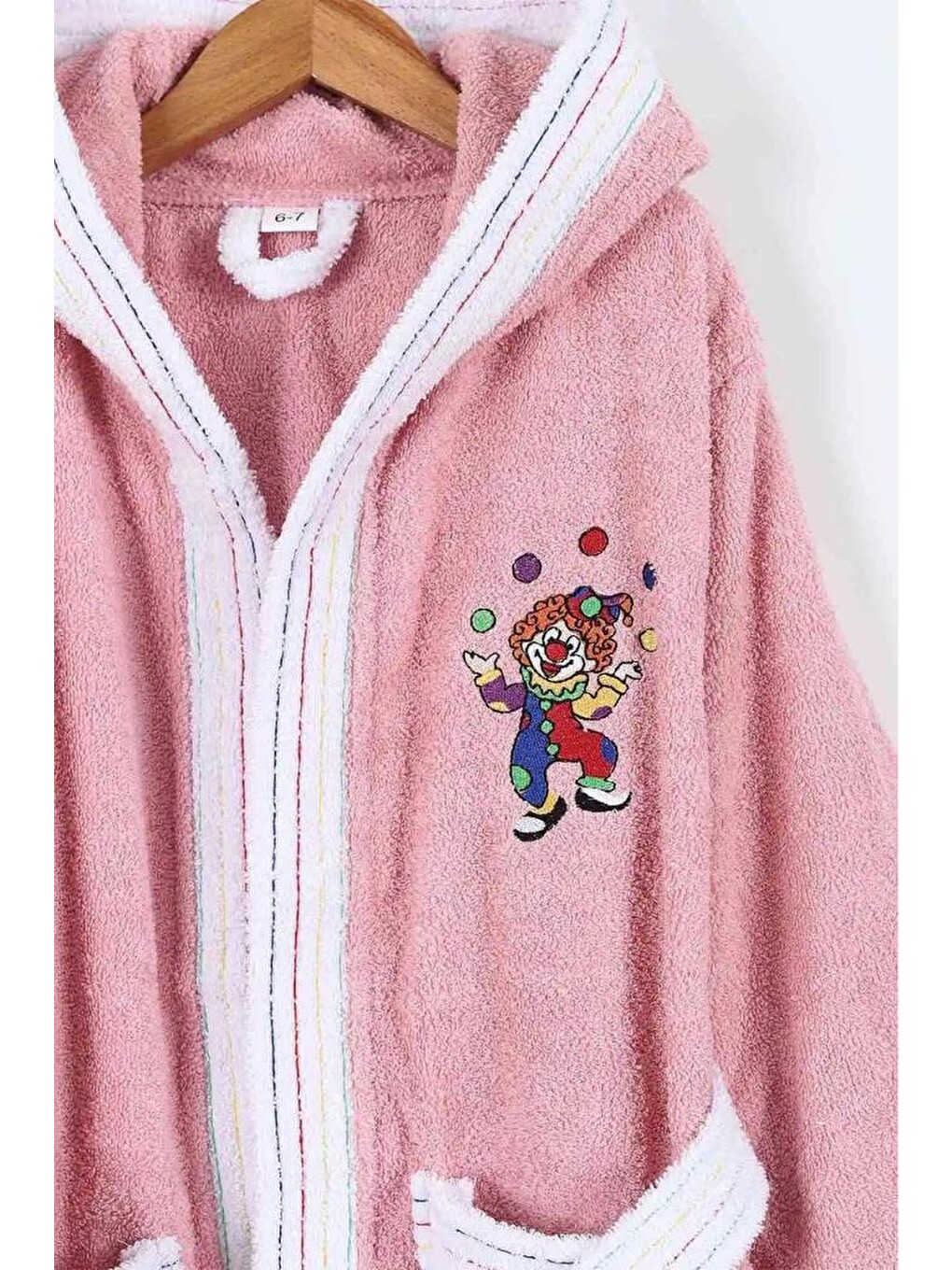 Duma 10-11 Yaş Çocuk Bornozu Pembe-2