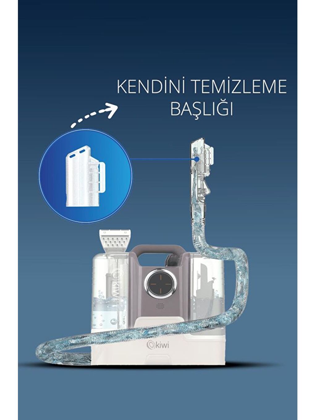Kiwi Kcc-4327 Buharlı Sesli Komutlu Koltuk ve Halı Yıkama Leke Çıkartma Makinesi - 3