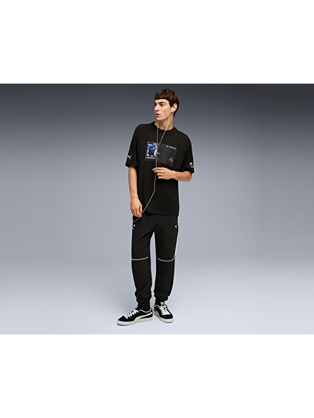 Bmw Mms Lifestyle Tee Erkek Günlük Tişört 63542601 Siyah-4