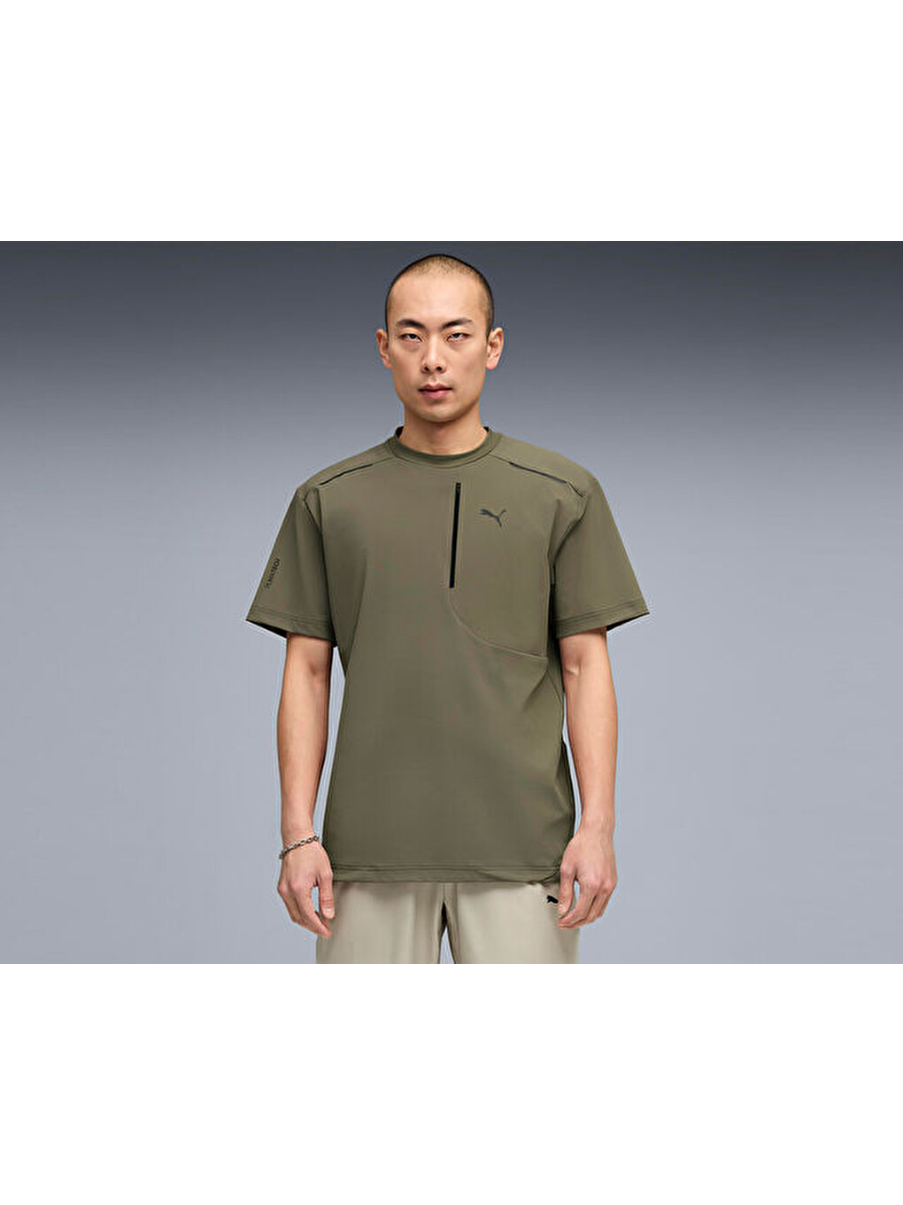 Pumatech Relaxed Pocket Tee Erkek Günlük Tişört 63441381 Yeşil-2