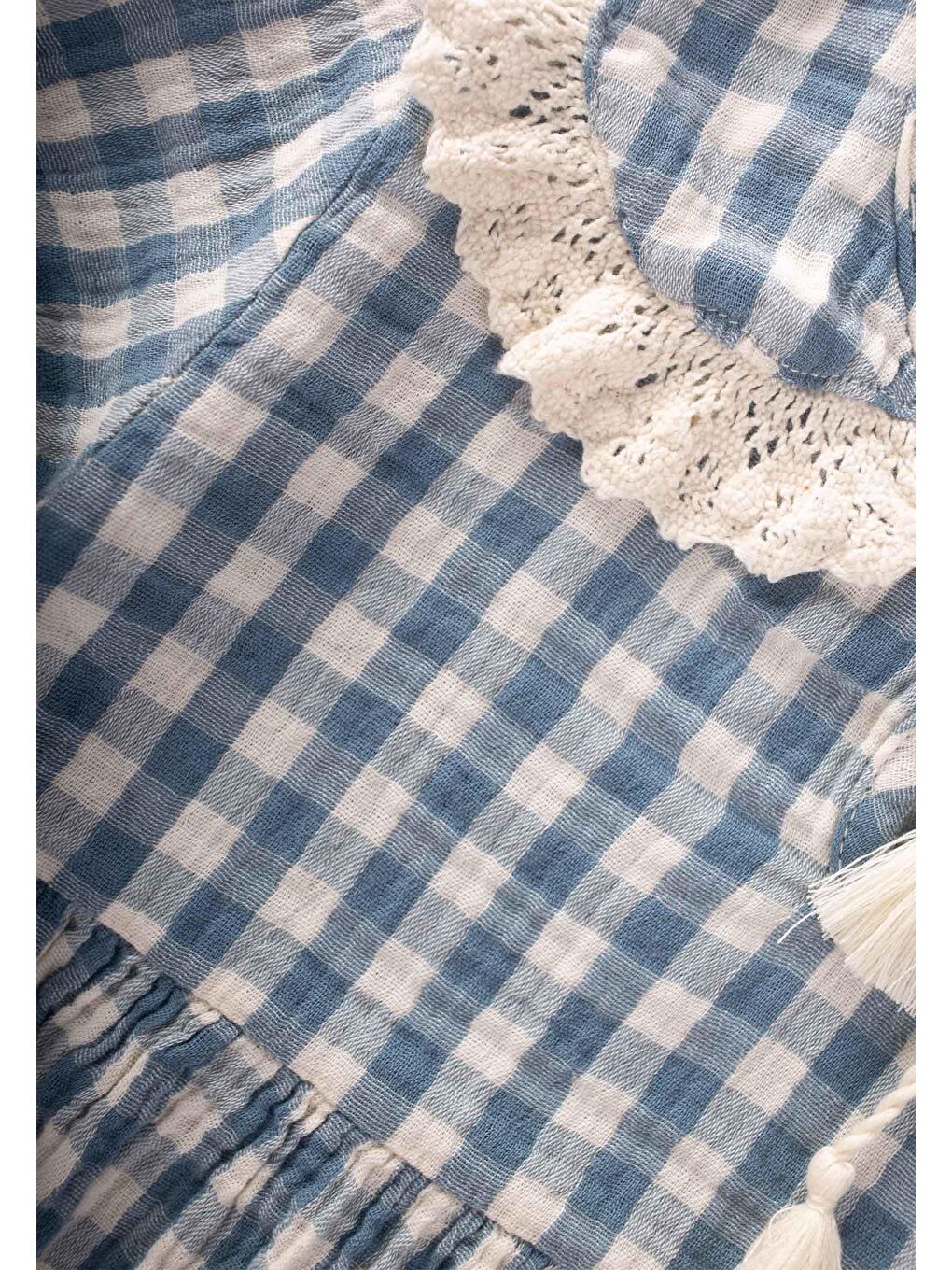 İndigo Kız Çocuk Elbise-3