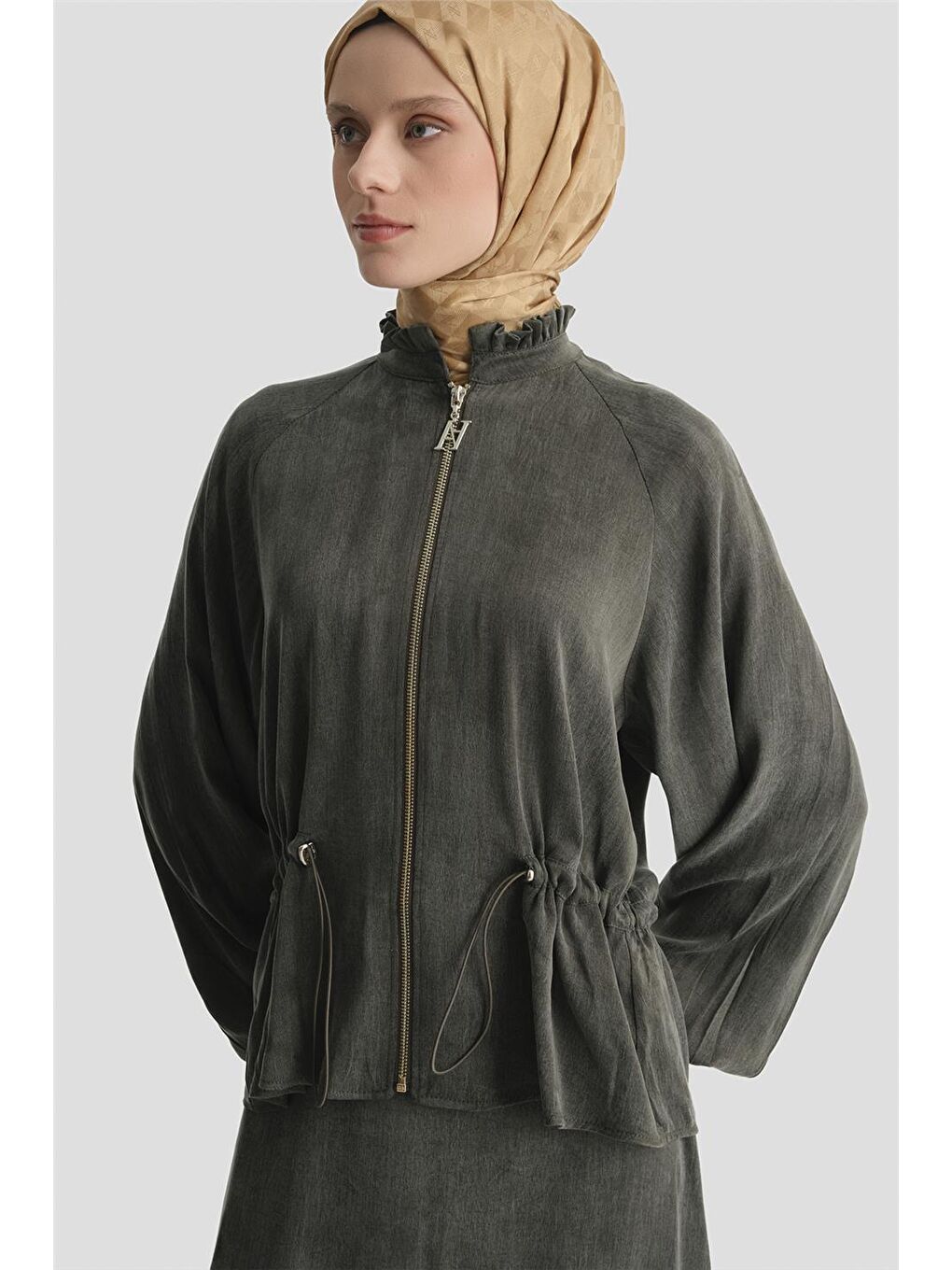 Kupra Ceketli Takım Haki-1