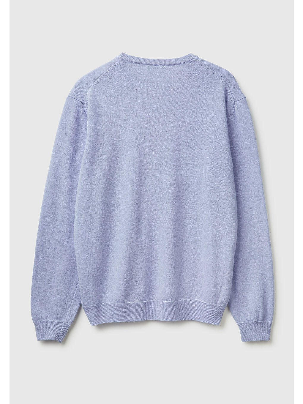 Erkek Bebek Mavisi %100 Merino Bisiklet Yaka Kazak-3